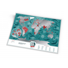 MAPA ZDRAPKA ŚWIAT Travel Map™ Marine World